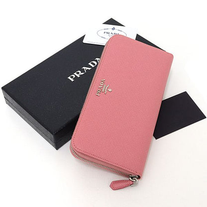 Prada Saffiano Zip Around Wallet Petalo 1 Pink