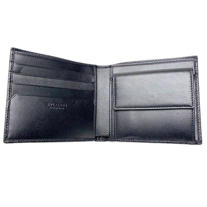 Bvlgari Bifold Wallet Octo Black Leather