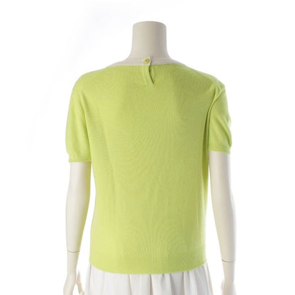 Chanel Cashmere CC Logo Multicolor Button Short Sleeve Top Long Cardigan