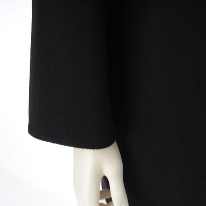 Hermes Cashmere Belted Short Gown Coat Black 34