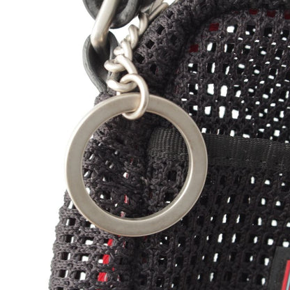 Chanel Sportsline Logo Mesh Shoulder Bag Black