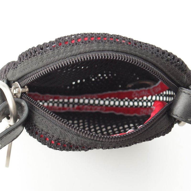 Chanel Sportsline Logo Mesh Shoulder Bag Black