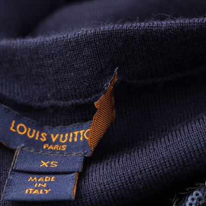 Louis Vuitton Wool Cashmere Knit Sequin Dress Navy XS