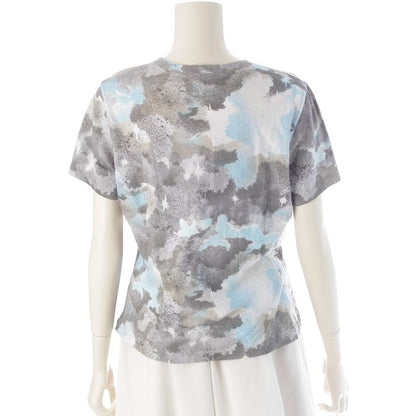 Dior Galliano Era Kaos Cotton Graphic Print Short Sleeve T-Shirt Top Gray 46