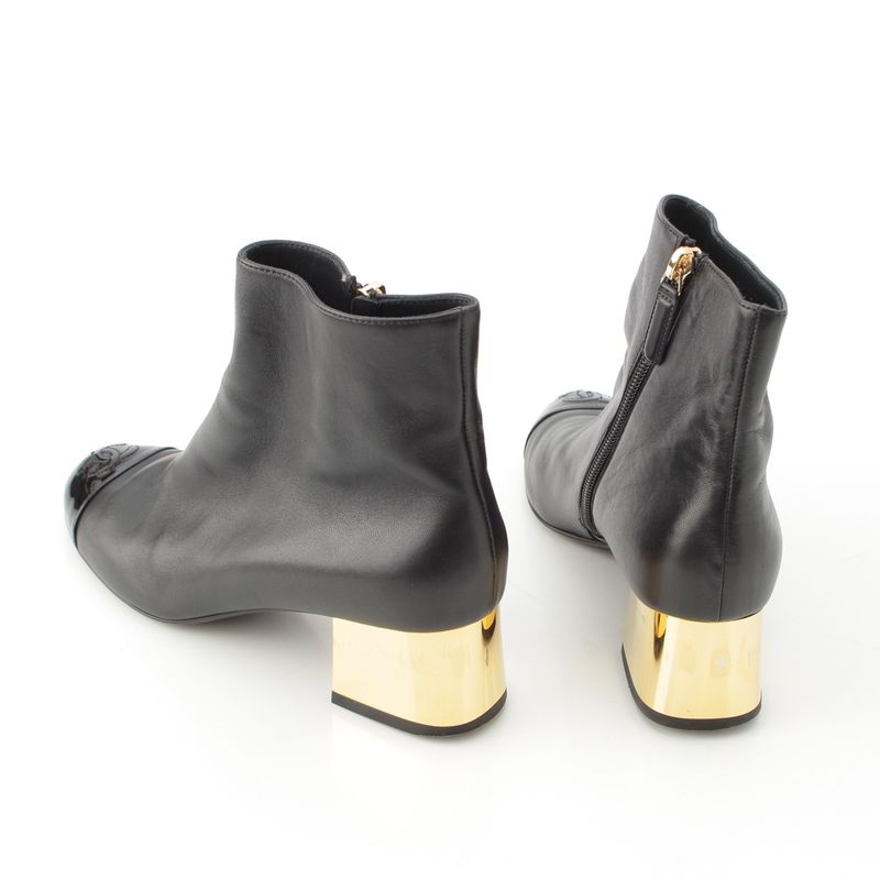 Chanel Nylon 2-Way CC Logo Removable Boots Black 35 2 1C