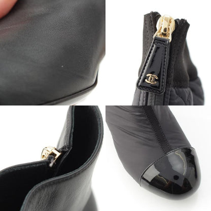 Chanel Nylon 2-Way CC Logo Removable Boots Black 35 2 1C