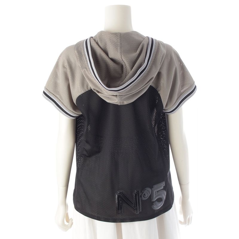 Chanel Sports Mesh CC Logo №5 Hood Top Gray 46