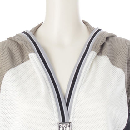 Chanel Sports Mesh CC Logo №5 Hood Top Gray 46