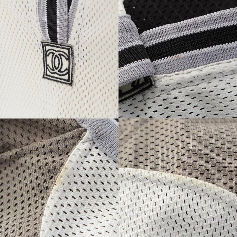 Chanel Sports Mesh CC Logo №5 Hood Top Gray 46