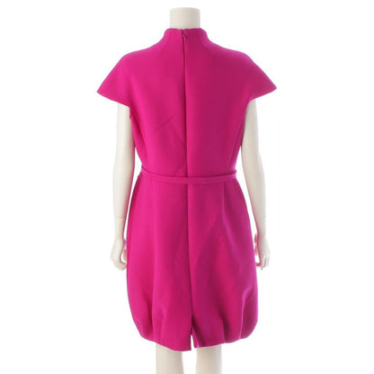 Dior Galliano Era Wool Silk Sleeveless Dress Pink