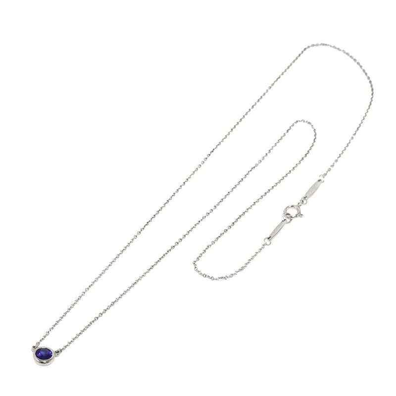 Tiffany & Co by the Yard Saffiano Necklace Pt Platinum