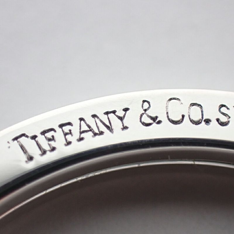 Tiffany & Co 925 Logo Bar Key Ring