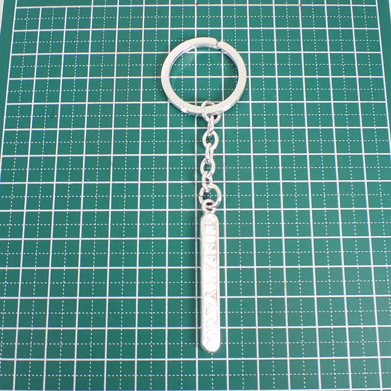 Tiffany & Co 925 Logo Bar Key Ring