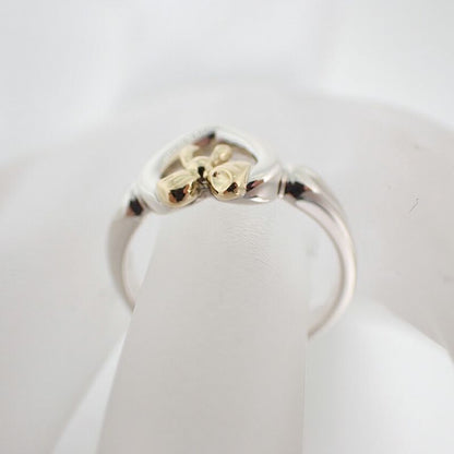 Tiffany & Co 925 750 Heart Ribbon Ring