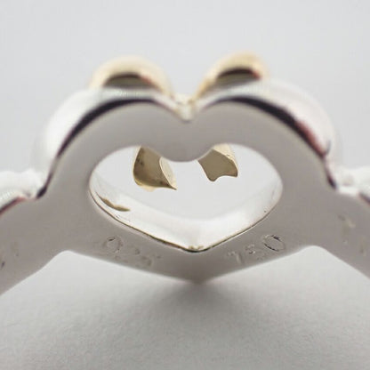 Tiffany & Co 925 750 Heart Ribbon Ring