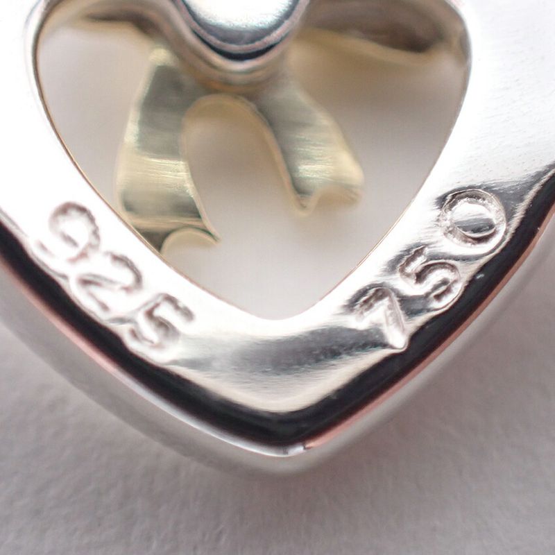 Tiffany & Co 925 750 Heart Ribbon Ring