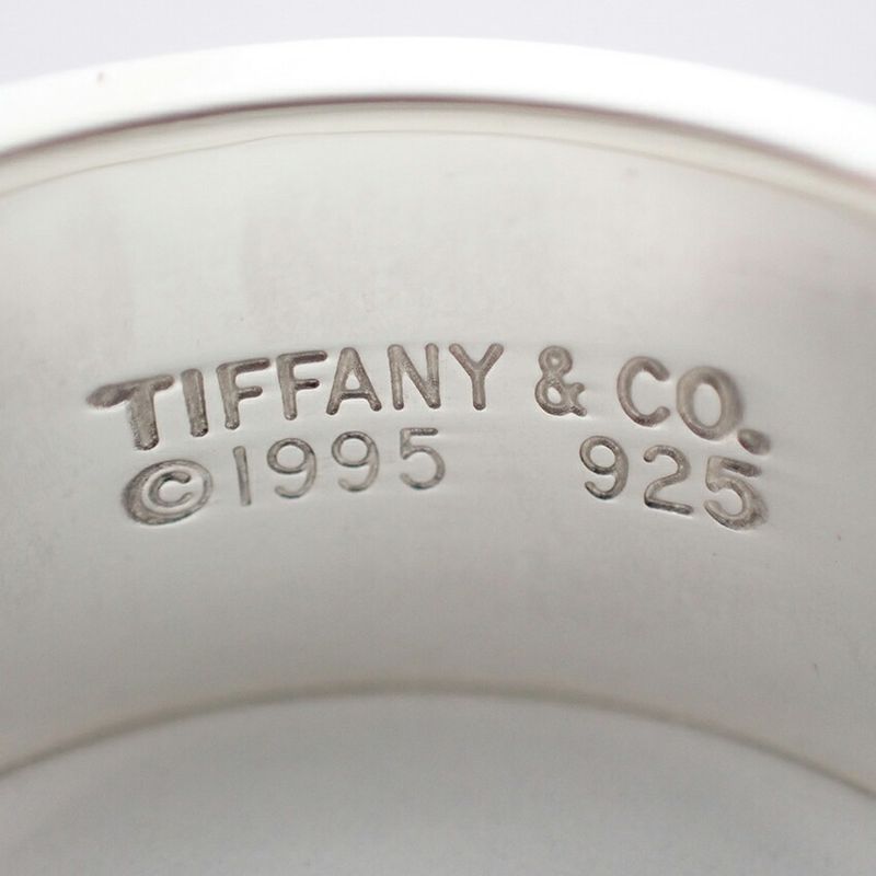 Tiffany & Co 925 Grooved Double Ring