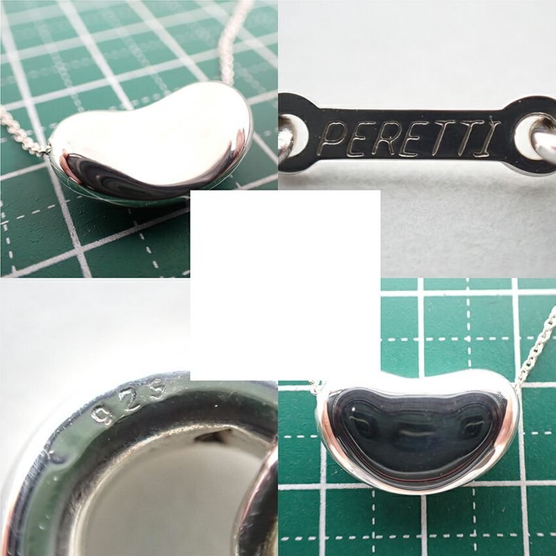 Tiffany & Co 925 Bean Pendant Necklace