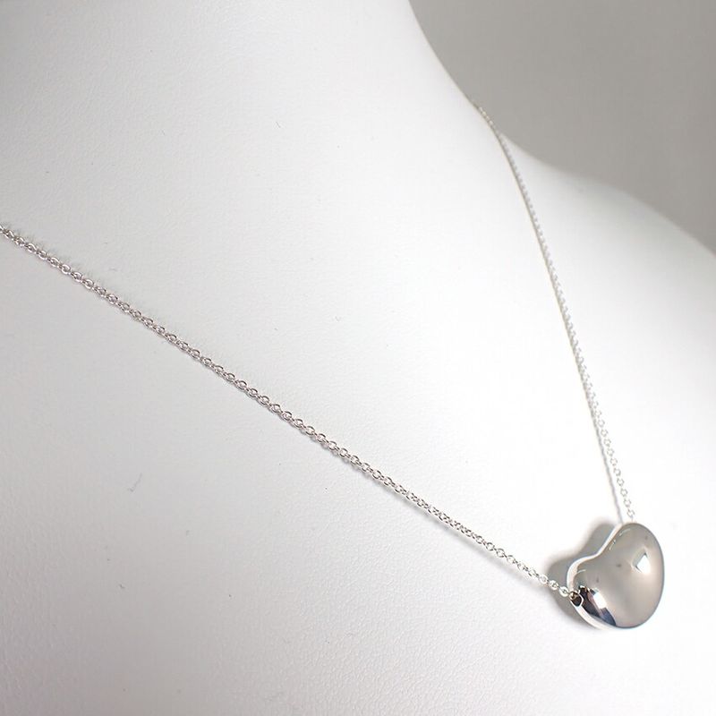 Tiffany & Co 925 Bean Pendant Necklace