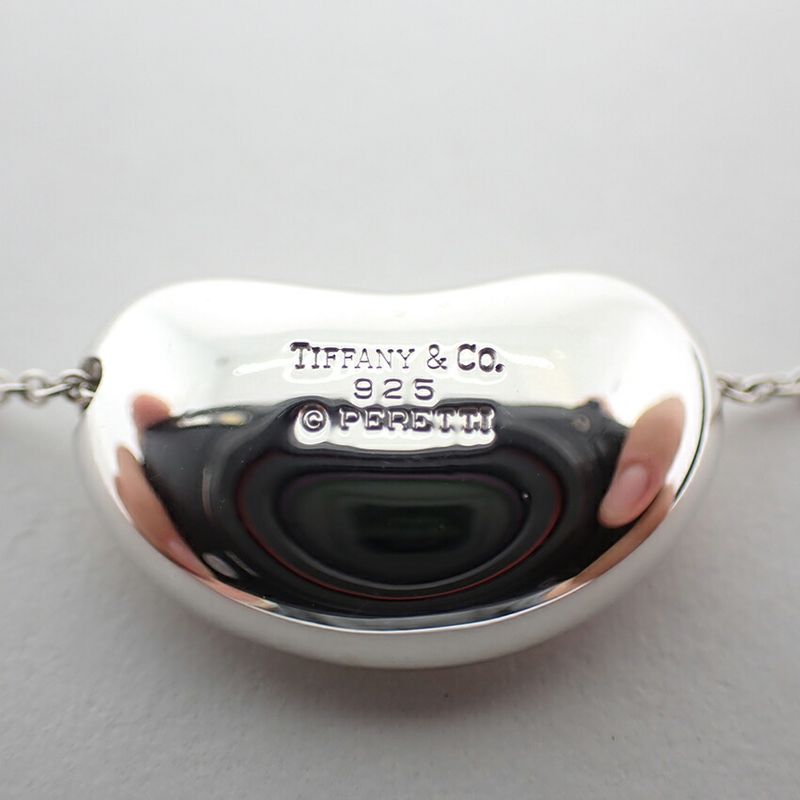 Tiffany & Co 925 Bean Pendant Necklace