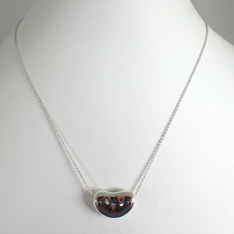 Tiffany & Co 925 Bean Pendant Necklace