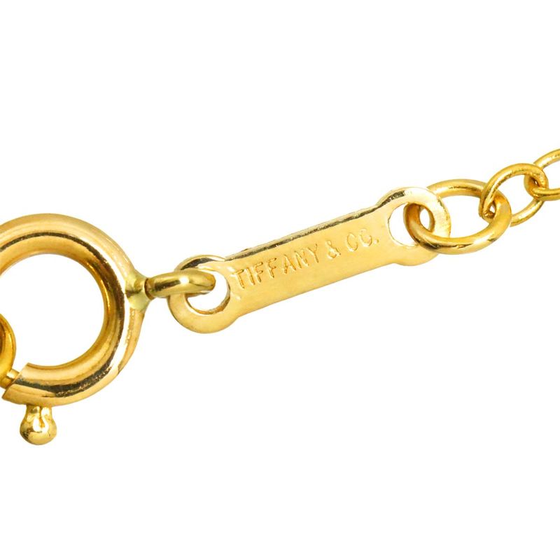 Tiffany & Co Madonna Long Necklace 18k YG Yellow Gold 750 Bean