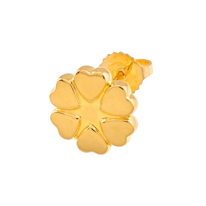 Tiffany & Co Crown of Heart Earrings 18k YG Yellow Gold 750 Only Pierced