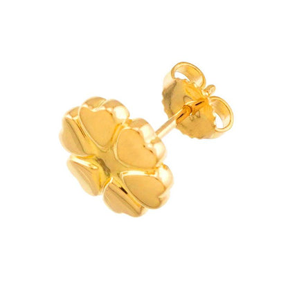 Tiffany & Co Crown of Heart Earrings 18k YG Yellow Gold 750 Only Pierced
