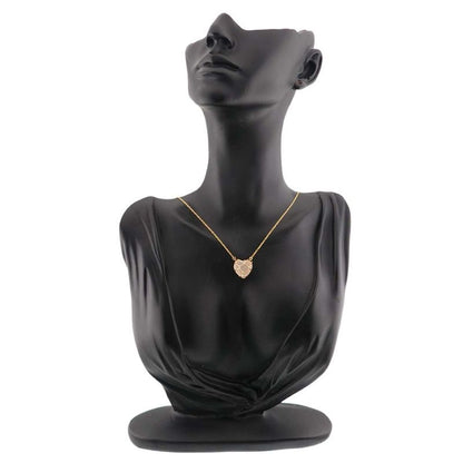 Dior Heart Quartz Necklace 18k YG Yellow Gold