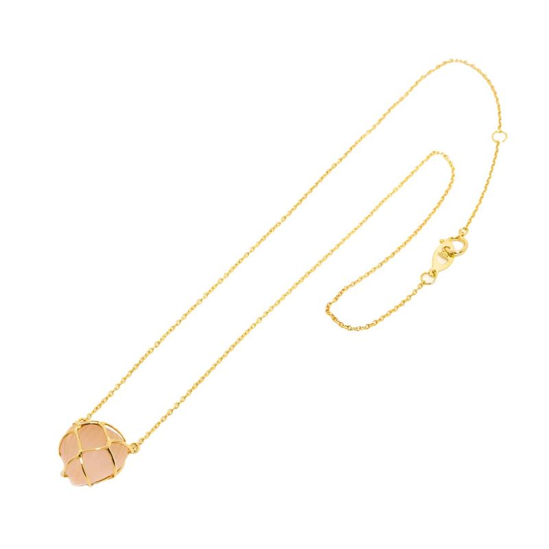 Dior Heart Quartz Necklace 18k YG Yellow Gold