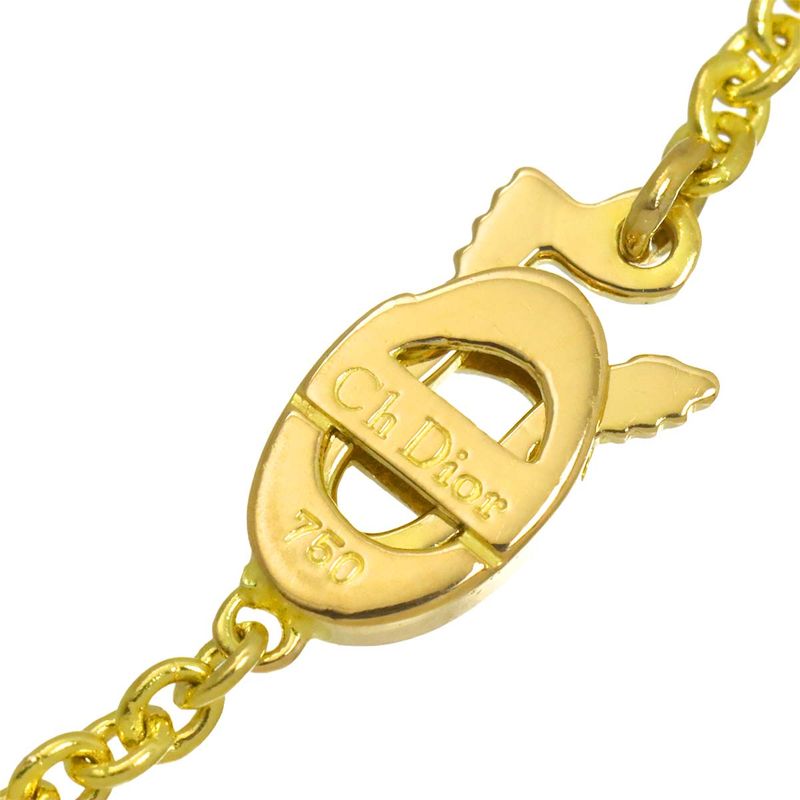 Dior Diamond 0.33 Necklace 18k YG Yellow Gold