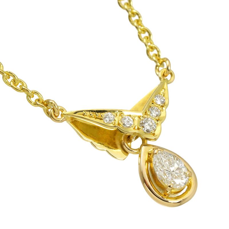 Dior Diamond 0.33 Necklace 18k YG Yellow Gold