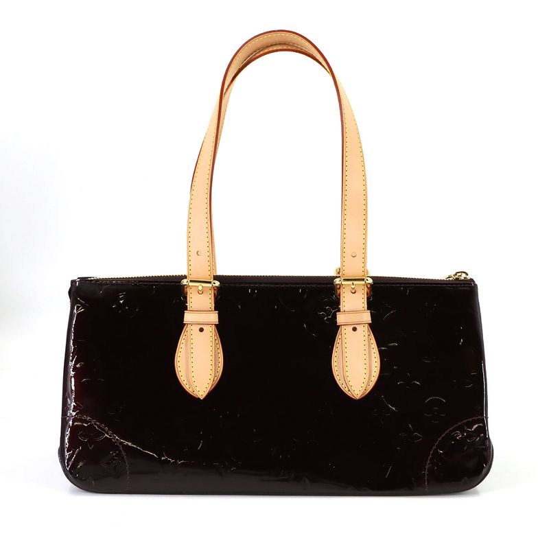 Louis Vuitton Monogram Vernis Rosewood Avenue Shoulder Bag Amarante