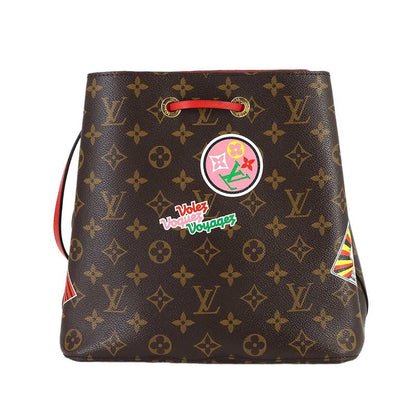 Louis Vuitton Monogram My LV World Tour Neo Noe Shoulder Bag Leather Coquelicot