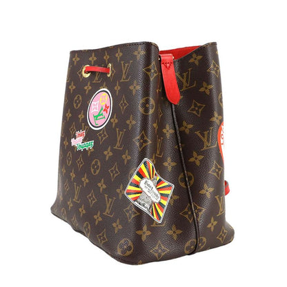 Louis Vuitton Monogram My LV World Tour Neo Noe Shoulder Bag Leather Coquelicot