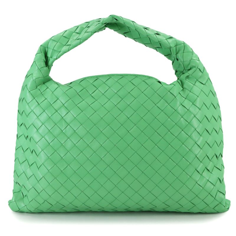 Bottega Veneta Intrecciato Pop Small Shoulder Bag Leather Green