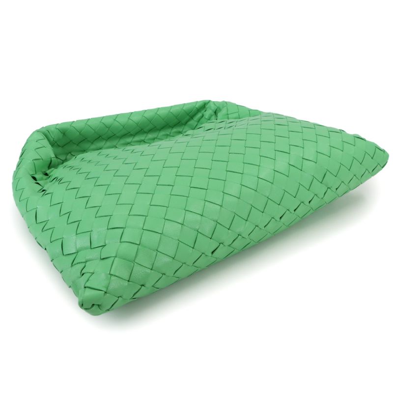 Bottega Veneta Intrecciato Pop Small Shoulder Bag Leather Green
