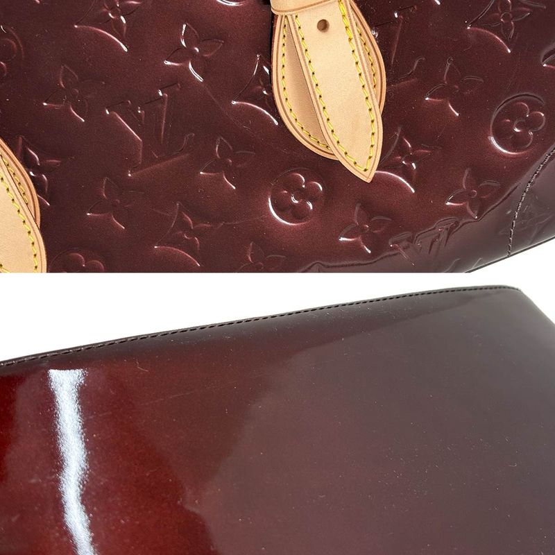 Louis Vuitton Monogram Vernis Rosewood Avenue Shoulder Bag Amarante