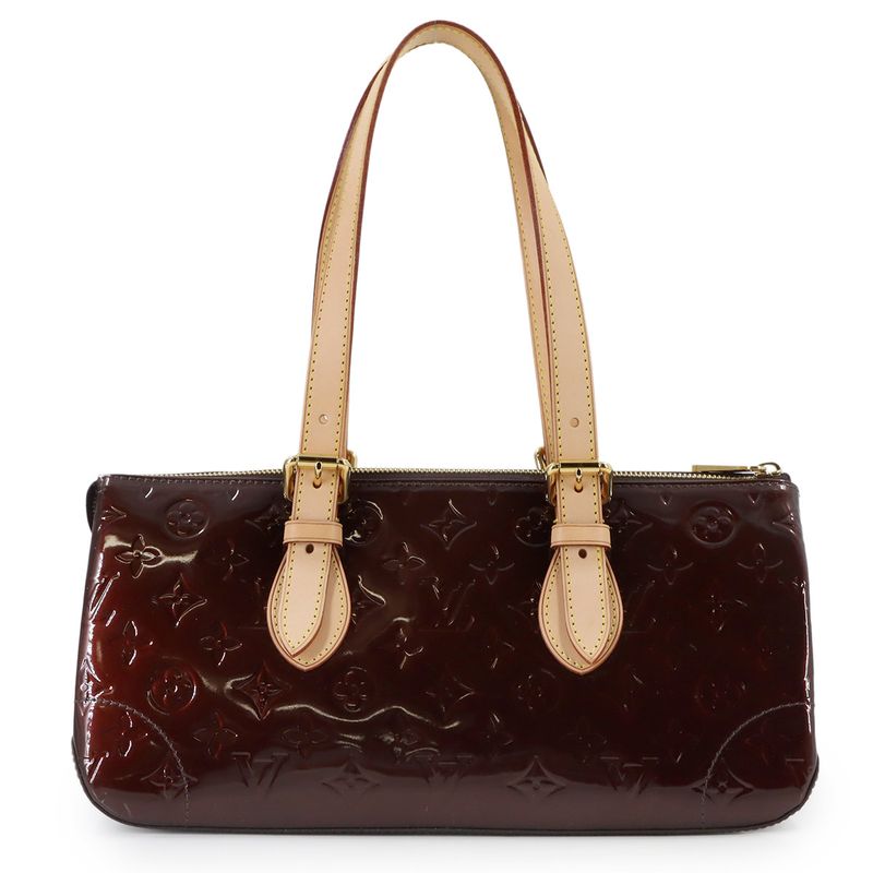Louis Vuitton Monogram Vernis Rosewood Avenue Shoulder Bag Amarante