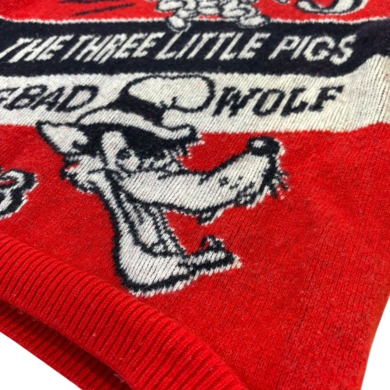 Gucci Knit Sweater S Disney the Three Little Pigs & Big Bad Wolf