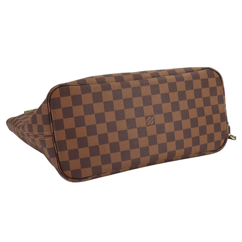 Louis Vuitton Damier Neverfull MM Tote Ebene Cerise Brown