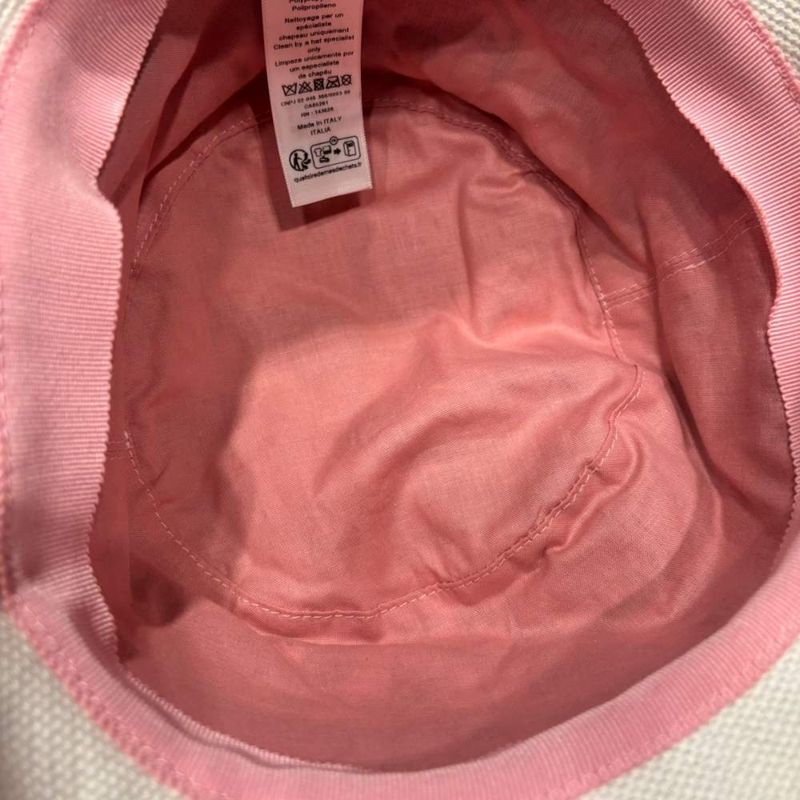 Dior D-bobby Hat Bucket Floral Pattern White