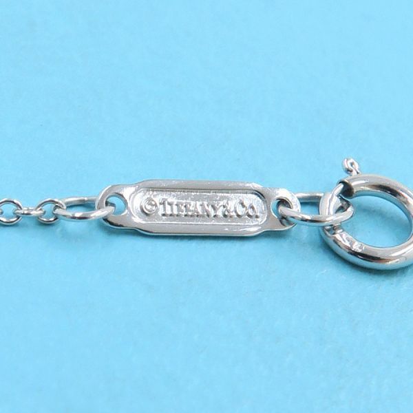 Tiffany & Co Swing Drop Necklace Garnet Pink Saffiano