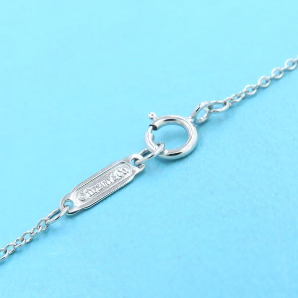 Tiffany & Co Swing Drop Necklace Garnet Pink Saffiano