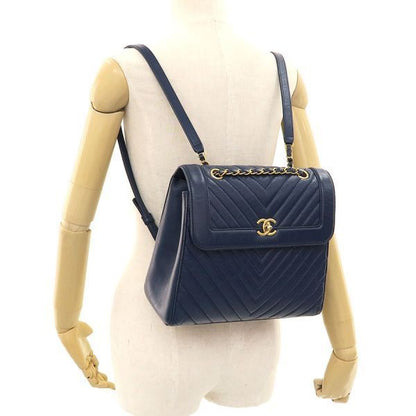 Chanel Chevron Chain Backpack