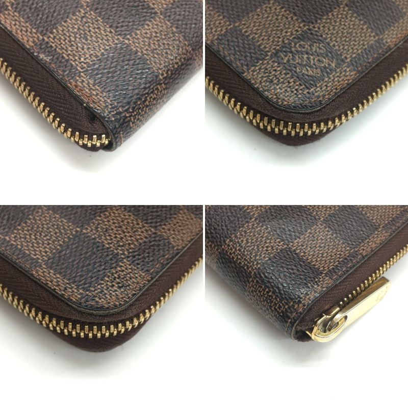 Louis Vuitton Zip Around Wallet Damier Zippy Compact Brown