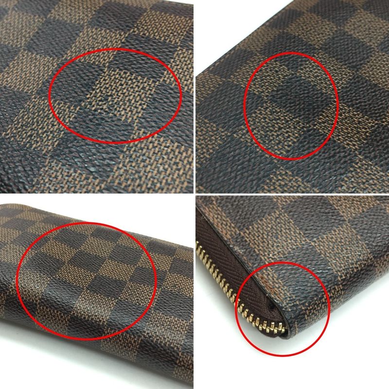 Louis Vuitton Zip Around Wallet Damier Zippy Compact Brown