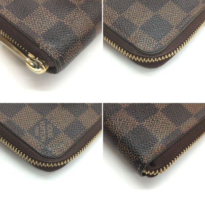 Louis Vuitton Zip Around Wallet Damier Zippy Compact Brown