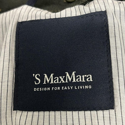 Max Mara S Coat 40 M Khaki Long Sleeve Spring Autumn