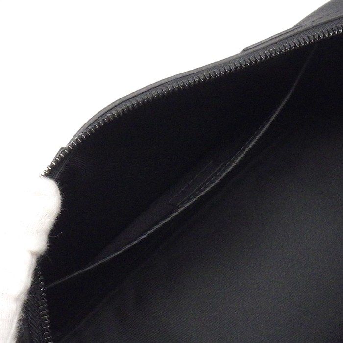 Louis Vuitton Shoulder Bag City Keepall Black LV Aerogram Leather
